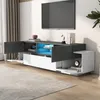 A modern living room with a TV mounted on the wall above a media console. Náhľad obrázku produktu