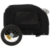 vidaXL Fahrradanhänger Hunde Schwarz Oxford-Gewebe und Produktbild-Vorschau 6