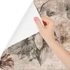 Muralo Selbstklebende Fototapete BLUMEN Pflanzen Beton Produktbild-Vorschau 3