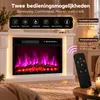 HOMAVO 23 inch elektrische haard haardmeubel LED strip Productafbeelding-voorbeeld 7