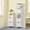 SoBuy FRG126-W Badezimmerschrank Badezimmer Hochschrank Produktbild-Vorschau 3
