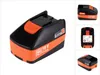 A collage of images showing a power tool battery from different angles. Produktbild-Vorschau