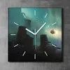Coloray Uhr auf Leinwand 30x30 cm Wand Uhr Dekoration Produktbild-Vorschau 2