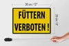 Holzschild Warnschild 30x20cm Füttern Verboten Produktbild-Vorschau 5