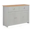 vidaXL Buffet gris 112x35x81 cm Voir les images du produit 7