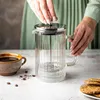 Kaffee- und Tee-Ei Glas 350ml French Press silber KLAUSBERG Produktbild-Vorschau 7