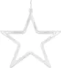 A clear, close-up shot of a star-shaped light decoration against a white background. Náhled obrázku produktu