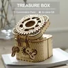 3D Holzpuzzle Schatztruhe, 123 Teile, DIY Bausatz, Produktbild-Vorschau 2