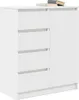 vidaXL Credenza con cassetti bianca 71x35x84 cm materiale a Anteprima dell’immagine prodotto 4