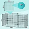 Jayseuw Enclos Parcs extérieurs Enclos DIY pour lapins Voir les images du produit 2