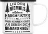 Trendation - Hausmeister Emaille Tasse Lustige Sprüche Produktbild-Vorschau 1