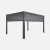 sweeek - Pergola mit Lamellendach Triomphe 3x4m + Markise Produktbild-Vorschau 1