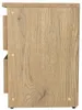 Nočný stolík - 28x30 cm - čierny dub - 2 zásuvky - matný - Náhľad obrázku produktu 4