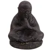Stonox Shaolin Mönch Figur Quenx Anjali Mudra Steinguss Produktbild-Vorschau 3