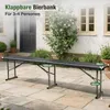 Sekey 2er Set Bierbank Klappbar 8 Personen 183cm Klappbank Produktbild-Vorschau 2