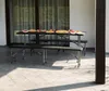 Set da giardino pieghevole nero – tavolo + 2 panche, 180 cm Anteprima dell’immagine prodotto 17
