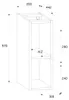 Doppelwaschtisch 140.8cm Adriel mit 4 Schubladen, Beige Produktbild-Vorschau 9