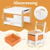 COSTWAY Kindertisch & Stuhl Set, 4-in-1 Produktbild-Vorschau 7