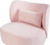 BELIANI Polstersessel Pastellrosa Boucle Polsterung Weich Produktbild-Vorschau 7