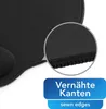 Ergonomische Mauspad 26x23cm schwarz mit Handstütze Produktbild-Vorschau 4