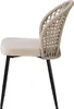 home24 Esszimmerstuhl 2er-Set - Samt / Stahl - Beige / Produktbild-Vorschau 5