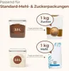 ComSaf Mehl Aufbewahrung 2.5L 3Pcs, Vorratsdosen mit Deckel Produktbild-Vorschau 3