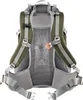 The back of a green and gray rucksack is shown against a white background. Náhled obrázku produktu