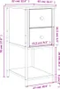 vidaXL Noční stolky 2 ks. Kouřový dub 32x42x70 cm výrobek z Náhled obrázku produktu 8