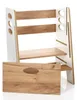 Kids Helper Doppel Lernturm Weiß Eiche Montessori Produktbild-Vorschau 3