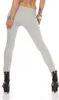 Damen Jeggings Hüfthose  Grau Meliert XL/42 Produktbild-Vorschau 3