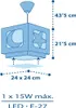 Dalber Hängelampe Moonlight - Glow In The Dark Blau Produktbild-Vorschau 5
