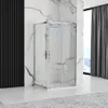 A modern bathroom with a glass shower enclosure. Produktbild-Vorschau