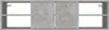 vidaXL Nástěnná police Concrete Grey 102x30x29 cm Dřevěný Náhled obrázku produktu 5