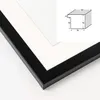 FRAMAI® obrazový rám 40x40 cm v čiernej farbe - s paspartou Náhľad obrázku produktu 5