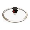 Universal Glasdeckel Ø 26 cm Edelstahlrand mit Produktbild-Vorschau 1
