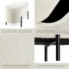 Banc LANJA rembourré, en tissu bouclé et avec espace de Voir les images du produit 4