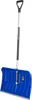 A blue snow shovel with a silver and black handle is shown against a white background. Produktbild-Vorschau