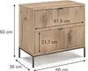 Nočné stolíky Vicco Eliza Dub Viking Sada 2 ks, Model 49868 Náhľad obrázku produktu 7