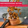 Fried food being poured into a metal scoop. Produktbild-Vorschau