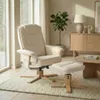Relaxsessel CHARLY mit Hocker, schöner Drehsessel mit Produktbild-Vorschau 1
