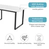 OKWISH Table À Manger Extensible - Avec Pieds Métalliques Voir les images du produit 7