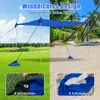 Tenda da spiaggia COSTWAY 300x300cm, tenda solare UPF 50+ Anteprima dell’immagine prodotto 6