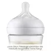 Close-up of a Philips Avent baby bottle nipple and neck. Produktbild-Vorschau