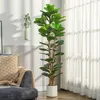 HOMCOM Kunstgeveineboom, 180 cm, kunstplant met 91 bladeren Productafbeelding-voorbeeld 2