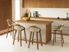 Chaise de bar design HODA - noyer / beige Voir les images du produit 18