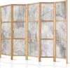 Paravent XXL Blätter 225x171 cm - 5-teilig - einseitig - Produktbild-Vorschau 1