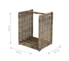 Westmann Rotin Panier à bois pour cheminée Costa Naturel Voir les images du produit 6