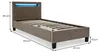 Polsterbett BAGO 90 x 200 cm, inkl LED Beleuchtung - Produktbild-Vorschau 8
