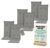 Pillows24 - 6x Hochlehner Auflagen 120x50x8 cm | Gesteppte Produktbild-Vorschau 1