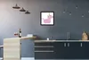 MuchoWow® Gerahmtes Poster Eine Illustration eines rosa Produktbild-Vorschau 2